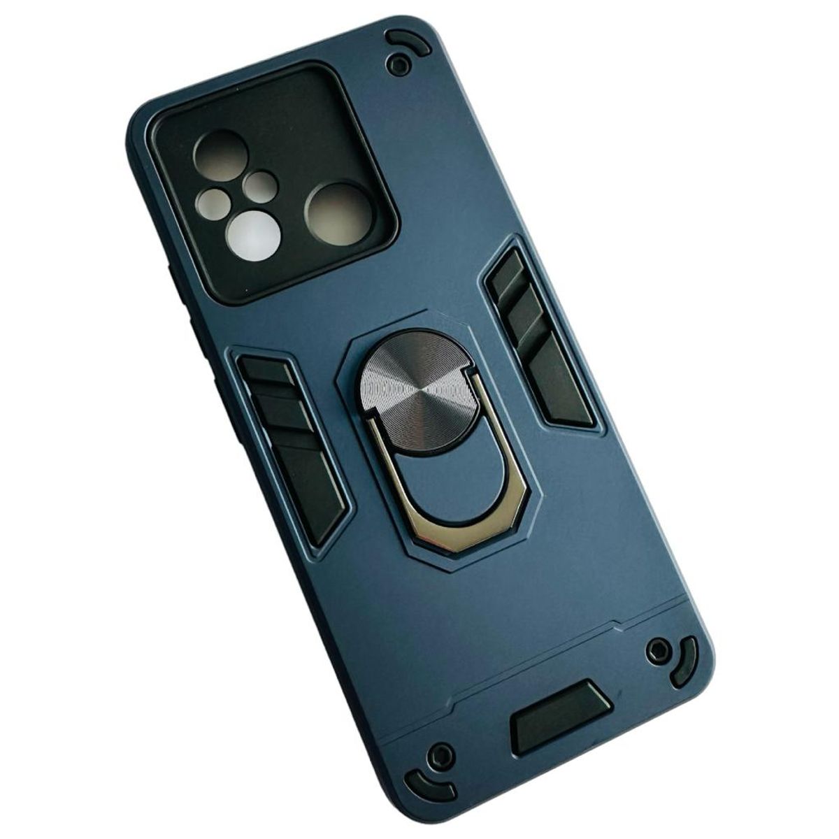 GENERICO - Carcasa Para Xiaomi Redmi 12c Anti Golpes Anillo Azul Marino