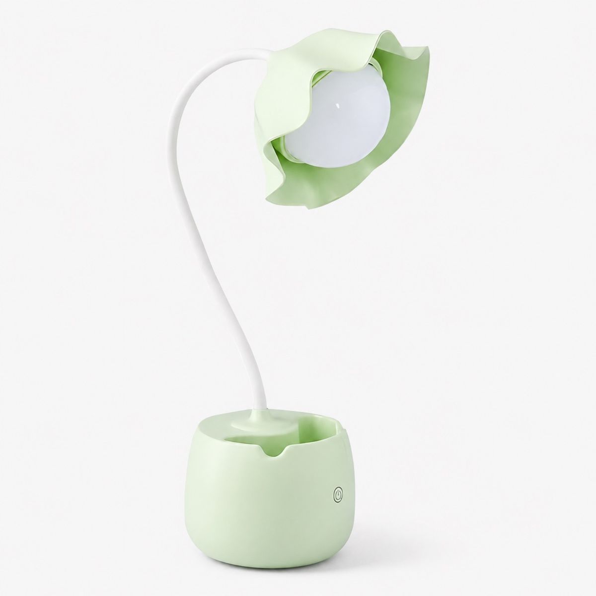 HOMESTAR - Lámpara de escritorio flor verde LED touch