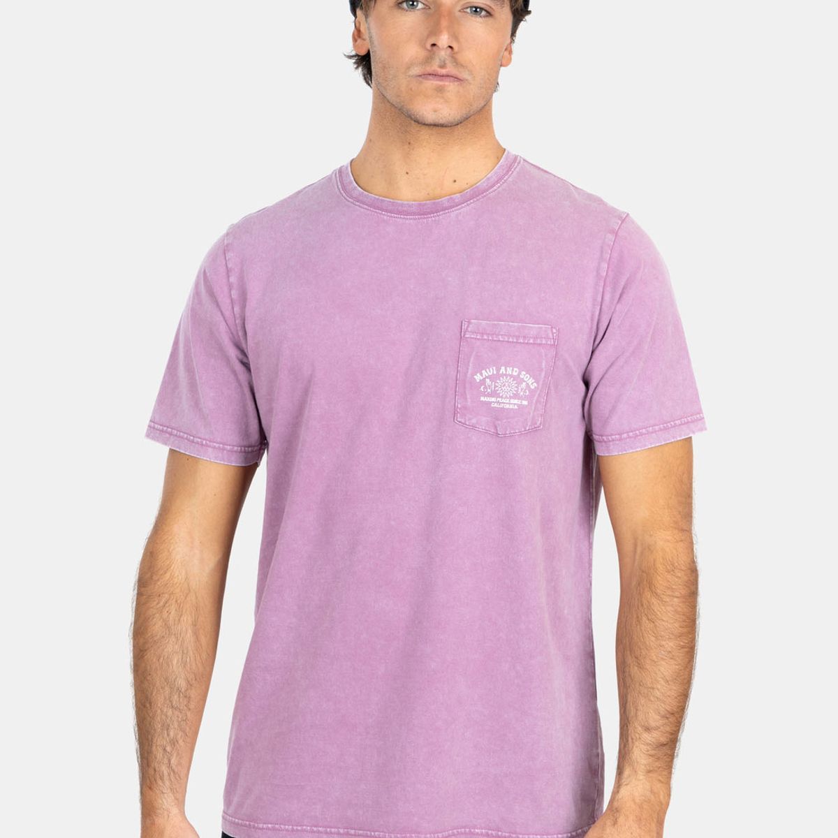 MAUI AND SONS - Polera MC Kylo Tree Burdeo Hombre Maui And Sons