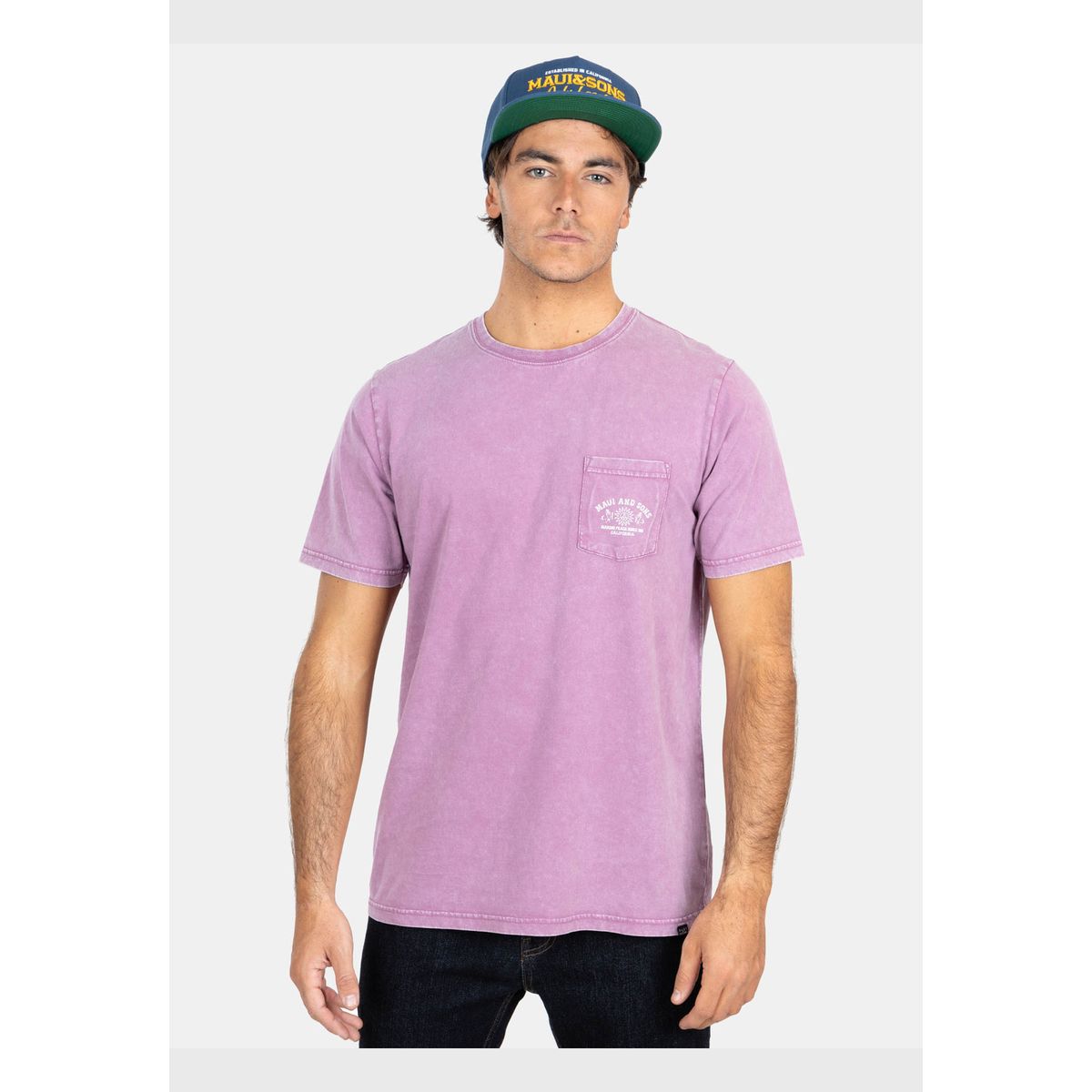 MAUI AND SONS - Polera MC Kylo Tree Burdeo Hombre Maui And Sons