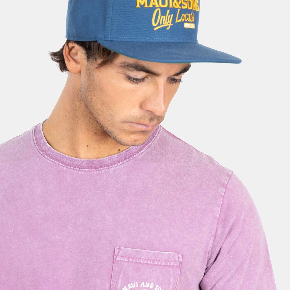 MAUI AND SONS - Polera MC Kylo Tree Burdeo Hombre Maui And Sons