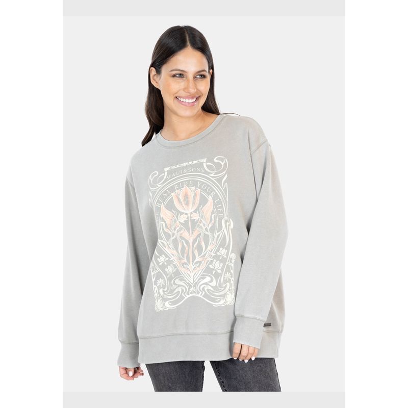 MAUI AND SONS - Poleron Cuello Redondo The Real Ride Crewneck  Mujer Maui And Sons