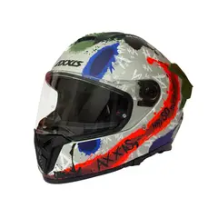 AXXIS - Casco Hawk Sv Evo Sick Joke A2 Gris Mate