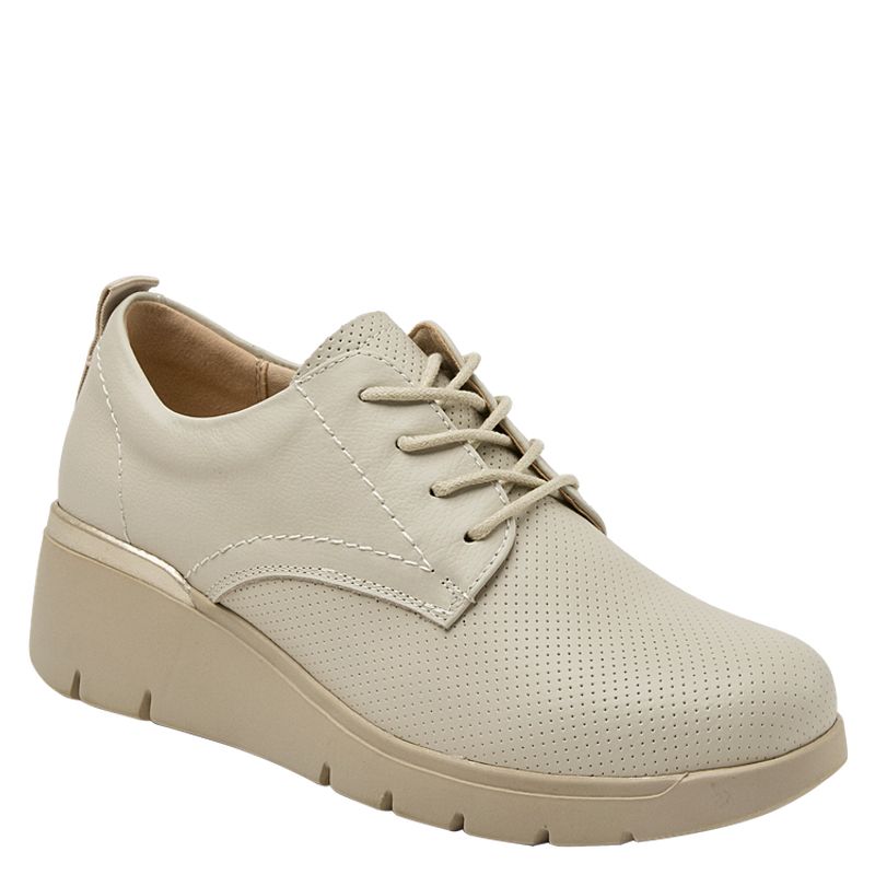 BRUNO ROSSI - Zapatilla Casual Mujer Beige Bruno Rossi