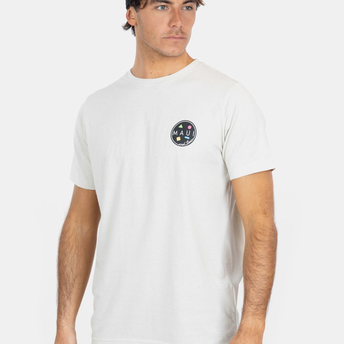 MAUI AND SONS - Polera MC Relax Pool Beige Hombre Maui And Sons