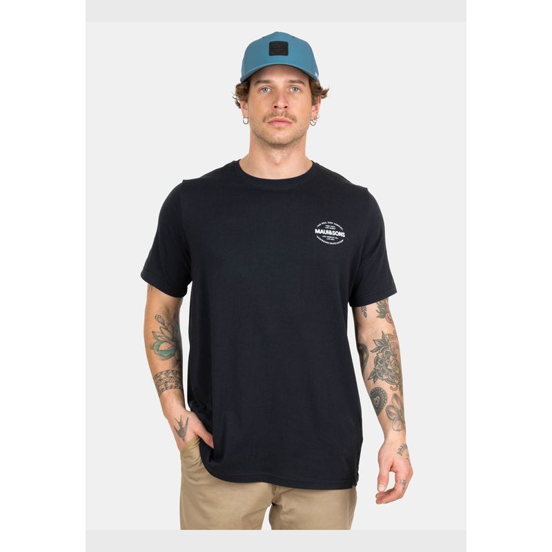 MAUI AND SONS - Polera MC Surf Skate Action Negro Hombre Maui And Sons