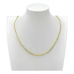 GENERICO - Collar Dama Facetado Diamantado Enchapado En Oro 24 Kl +caja