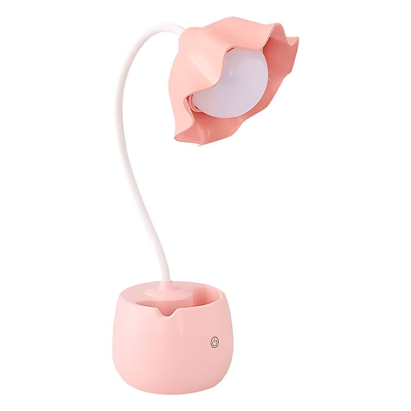 HOMESTAR - Lámpara de Escritorio en Forma Flor Verde