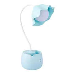 HOMESTAR - Lámpara de Escritorio en Forma Flor Azul
