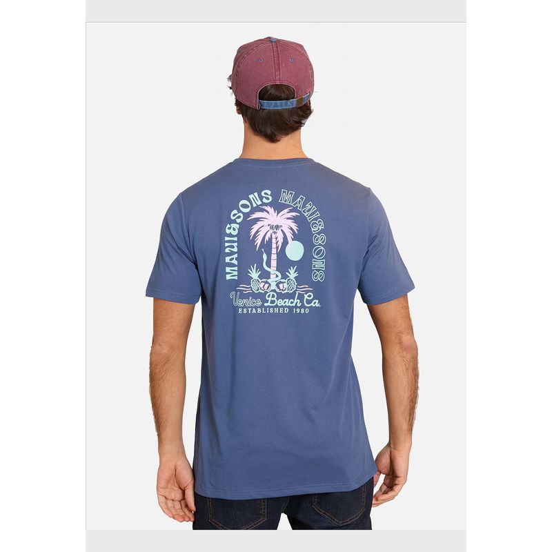 MAUI AND SONS - Polera MC Vintage Sunset Azul Hombre Maui And Sons