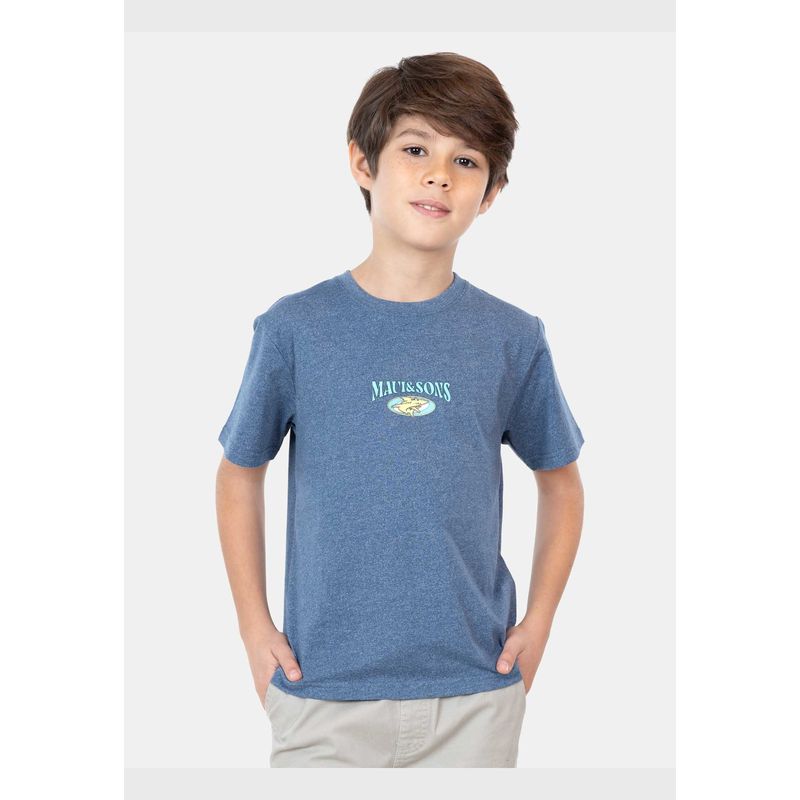 MAUI AND SONS - Polera MC California Yol Azul Niño Maui And Sons_.