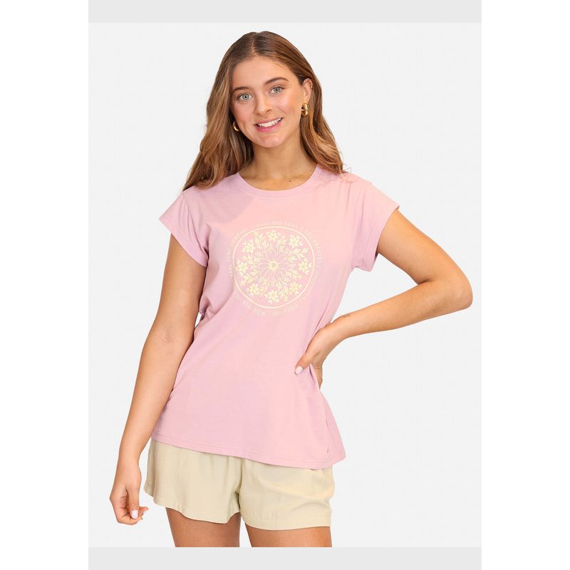 MAUI AND SONS - Polera MC Maywood Rosado Mujer Maui And Sons