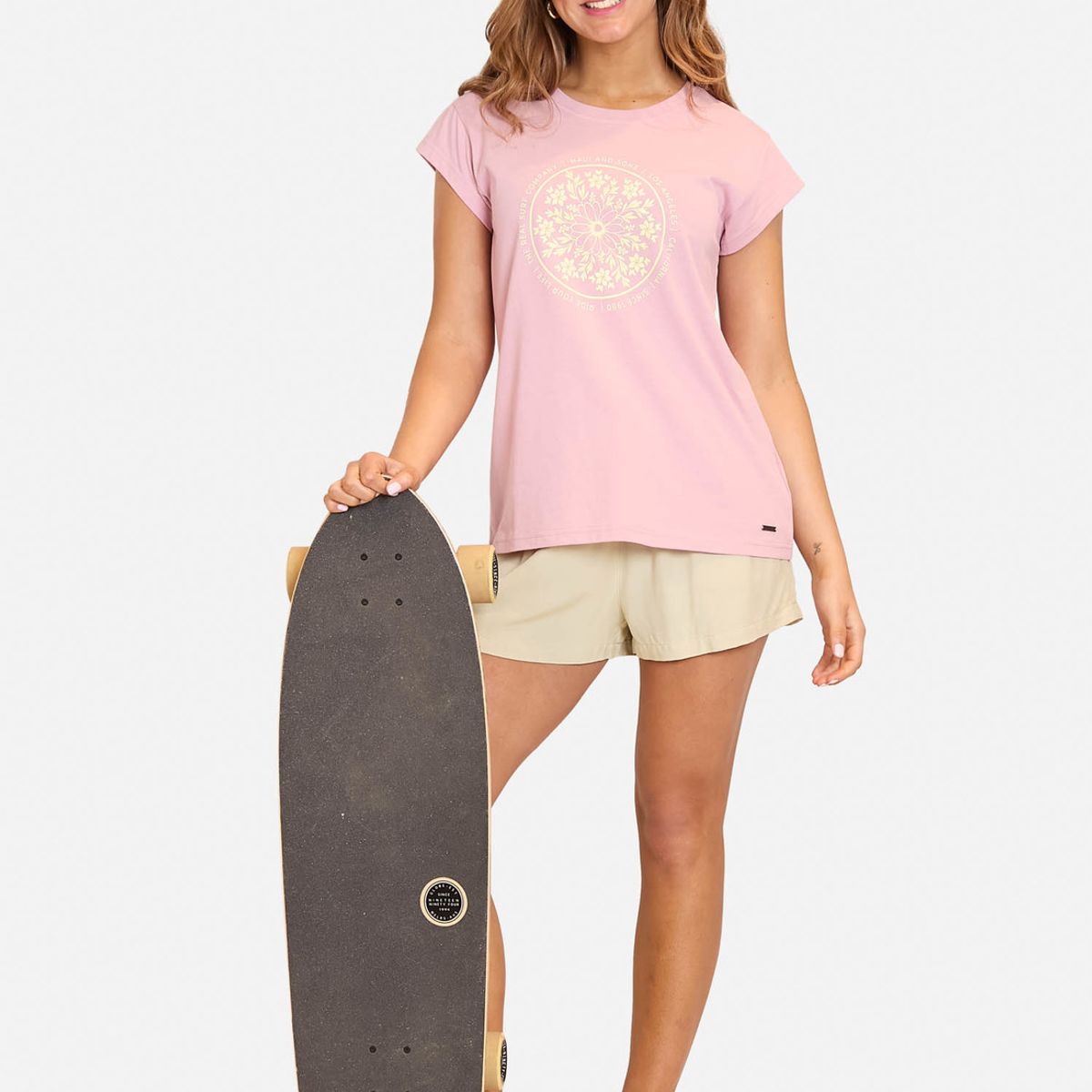 MAUI AND SONS - Polera MC Maywood Rosado Mujer Maui And Sons