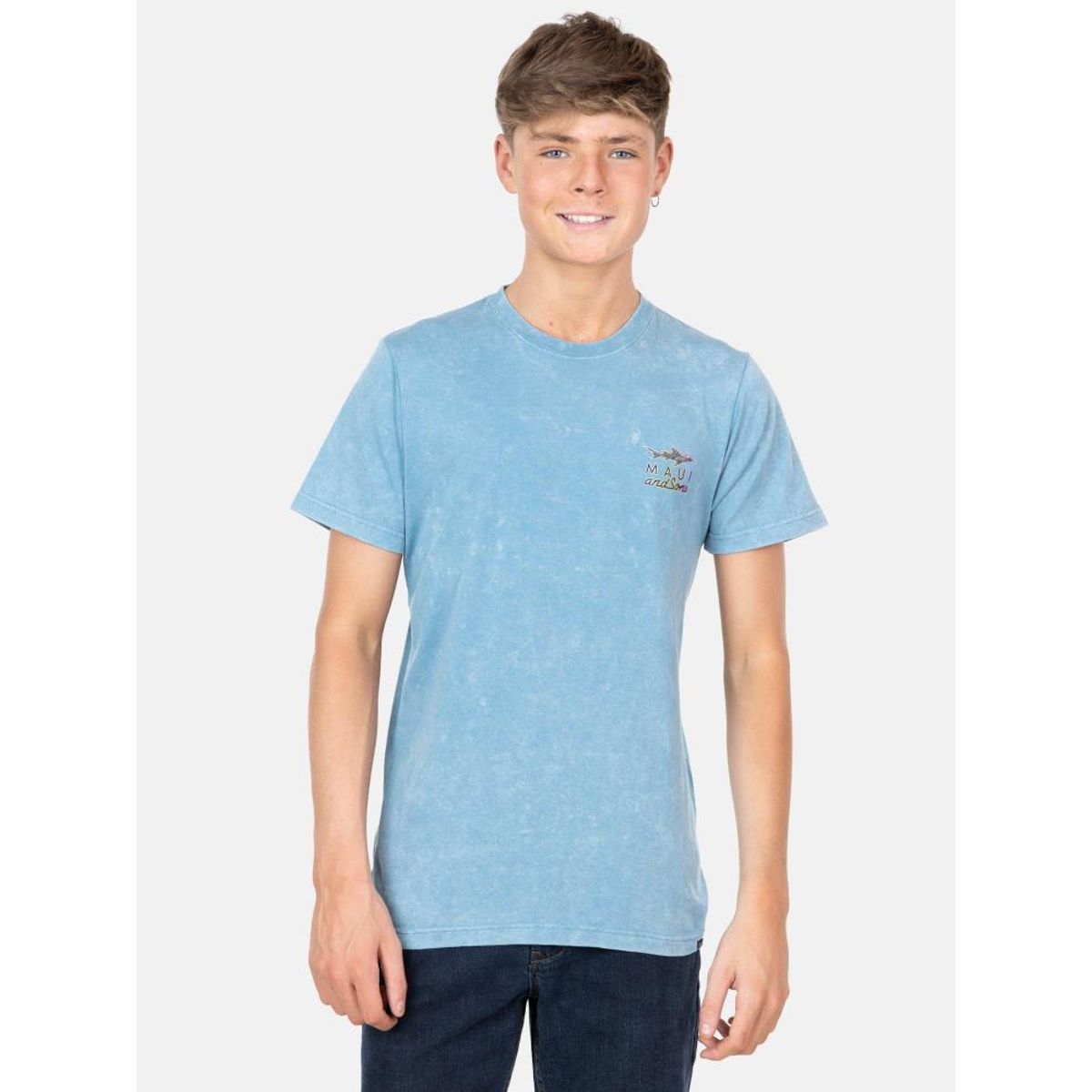 MAUI AND SONS - Polera MC Anml Shark Celeste Infantil Maui And Sons