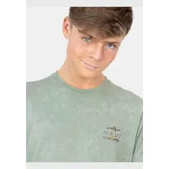 MAUI AND SONS - Polera MC Anml Shark Verde Infantil