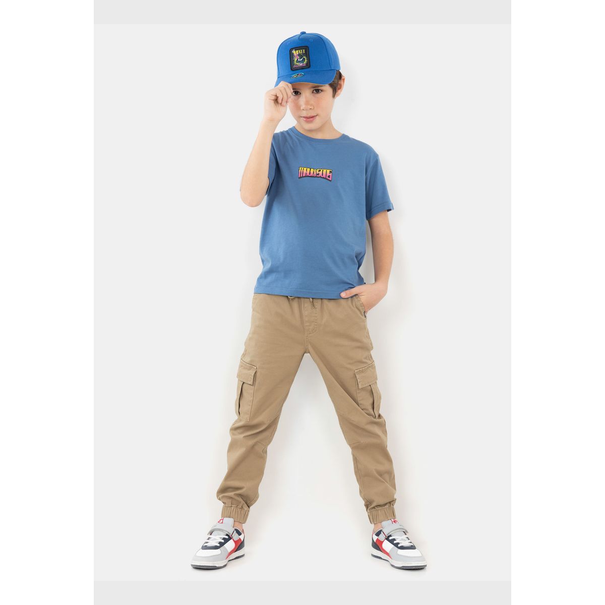 MAUI AND SONS - Polera MC Lock And Loaded Azul Niño Maui And Sons