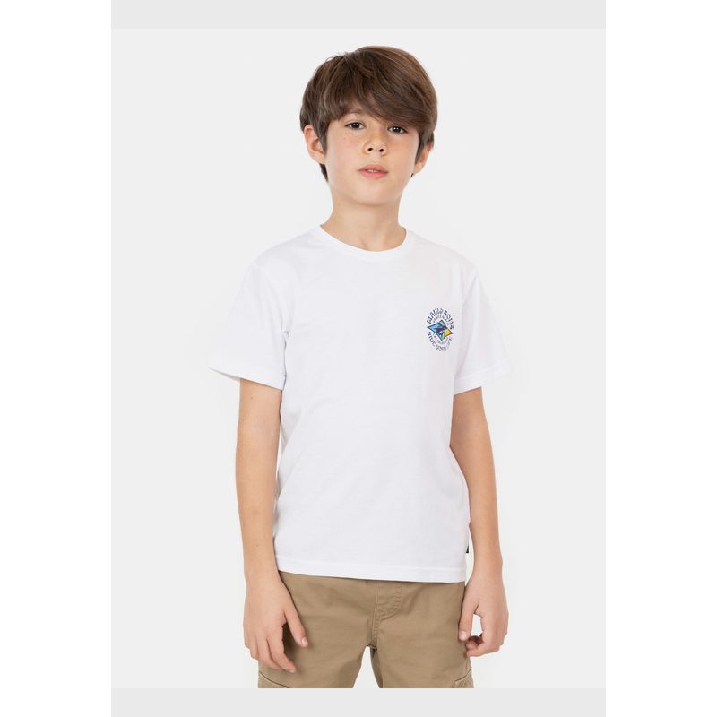 MAUI AND SONS - Polera MC Mini Retro Palms Blanco Niño Maui And Sons