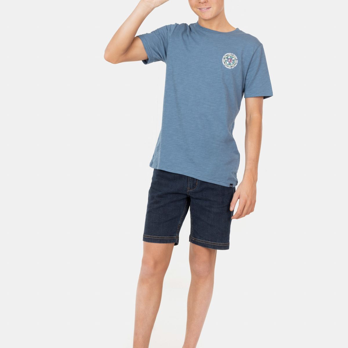 MAUI AND SONS - Polera MC Symbols Of Nature Azul Infantil Maui And Sons