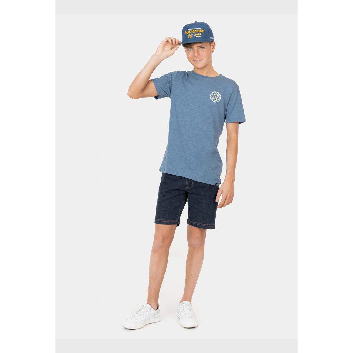 MAUI AND SONS - Polera MC Symbols Of Nature Azul Infantil Maui And Sons