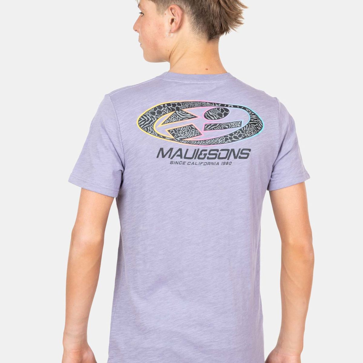 MAUI AND SONS - Polera MC California Ocean Morado Infantil Maui And Sons