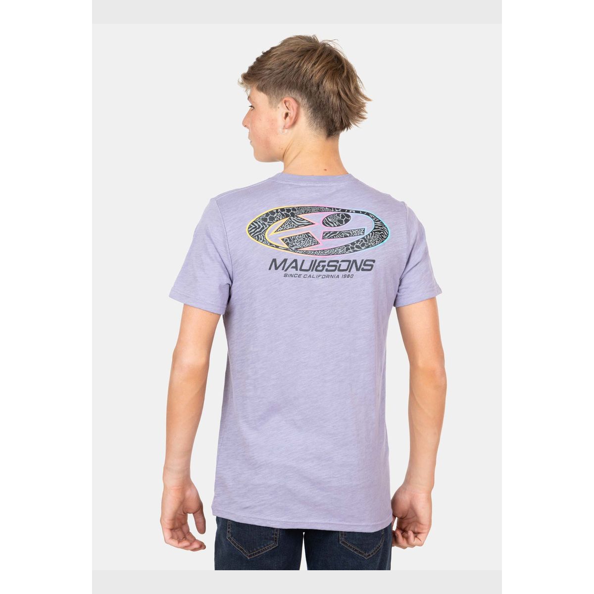 MAUI AND SONS - Polera MC California Ocean Morado Infantil Maui And Sons