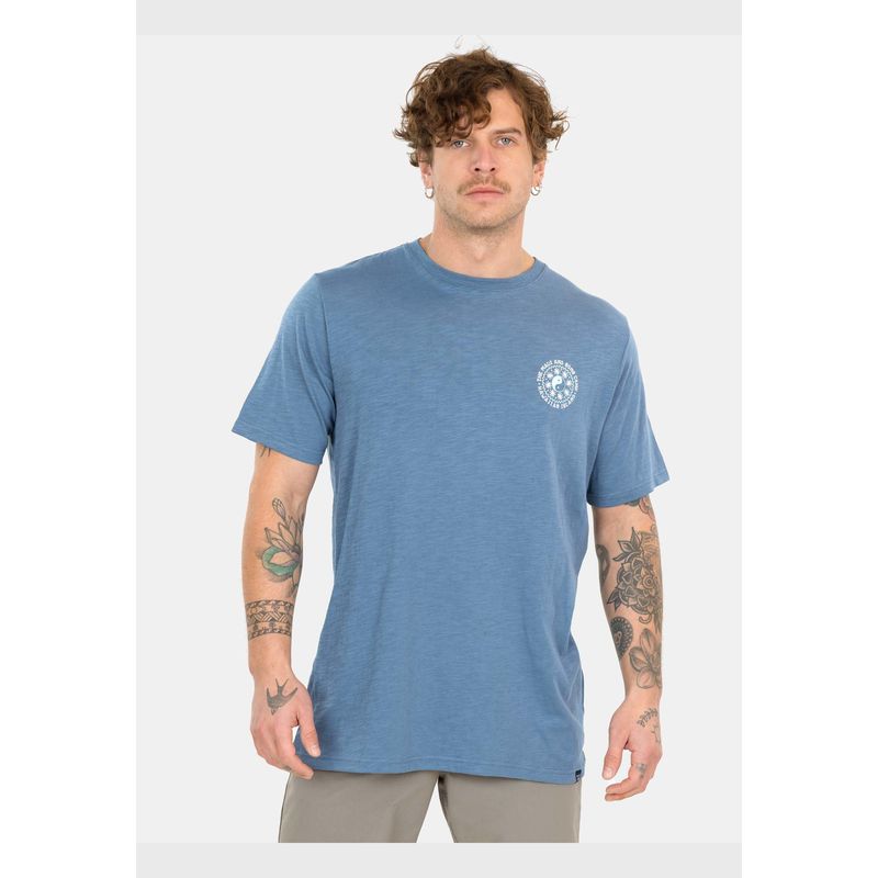MAUI AND SONS - Polera MC Hawaiian Island Azul Hombre Maui And Sons