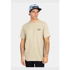 MAUI AND SONS - Polera MC Los Angeles Lax Café Hombre