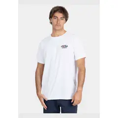 MAUI AND SONS - Polera MC Old School Beach Blanco Hombre