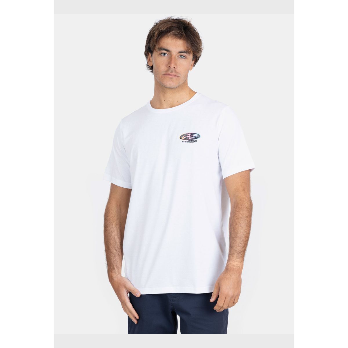 MAUI AND SONS - Polera MC Old School Beach Blanco Hombre Maui And Sons