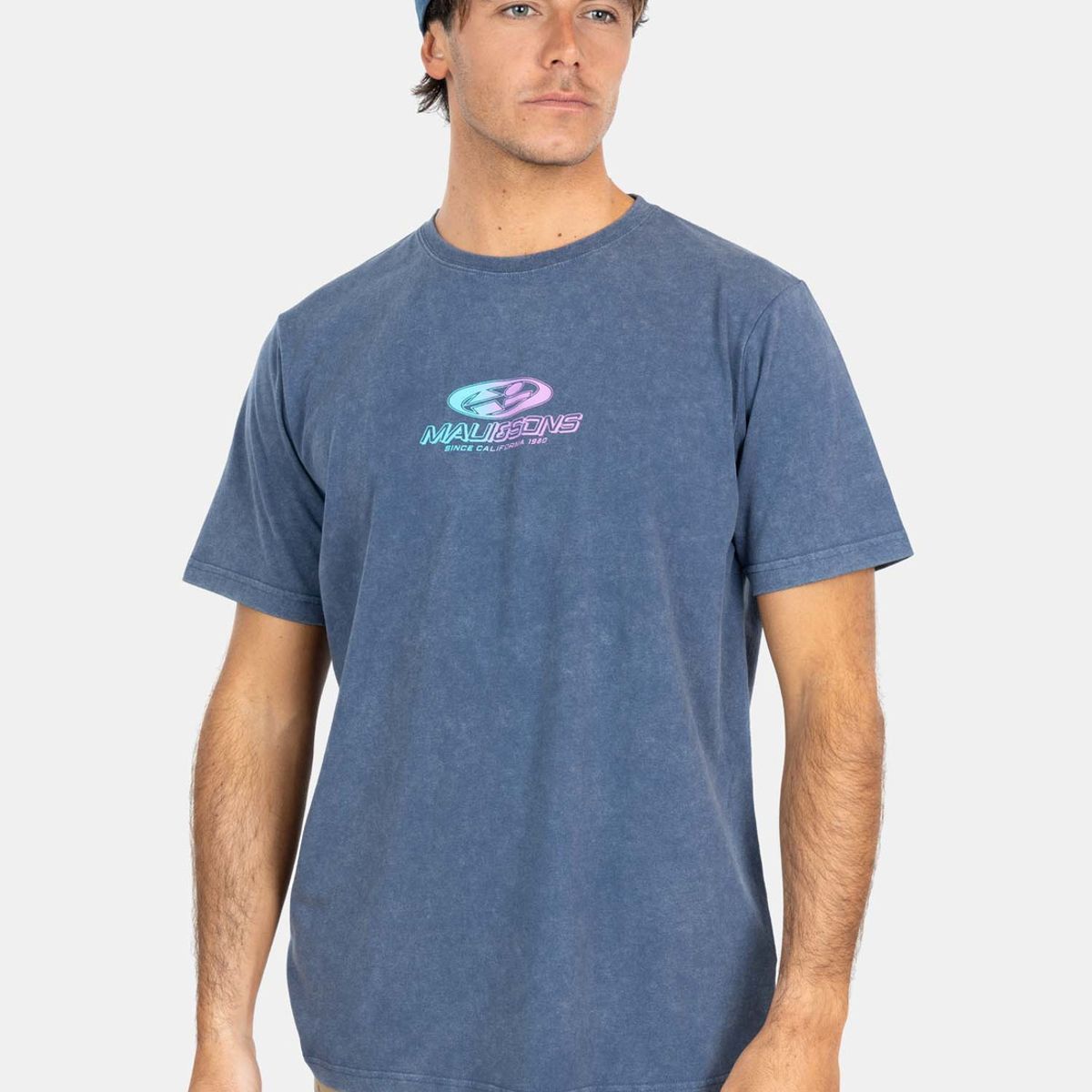 MAUI AND SONS - Polera MC Throwback Tide Azul Hombre Maui And Sons