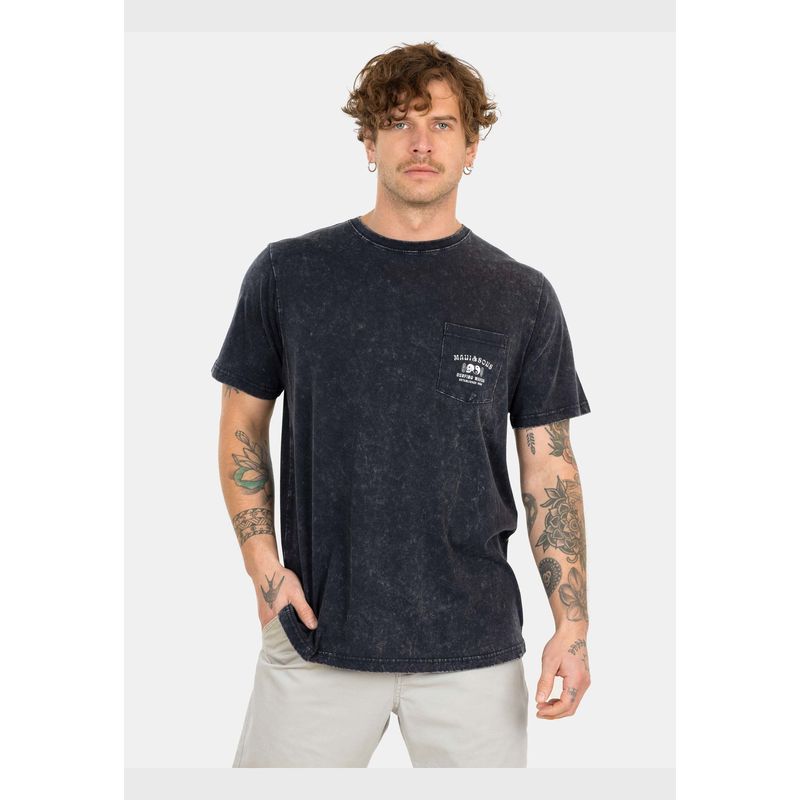 MAUI AND SONS - Polera MC Dary Art Negro Hombre Maui And Sons