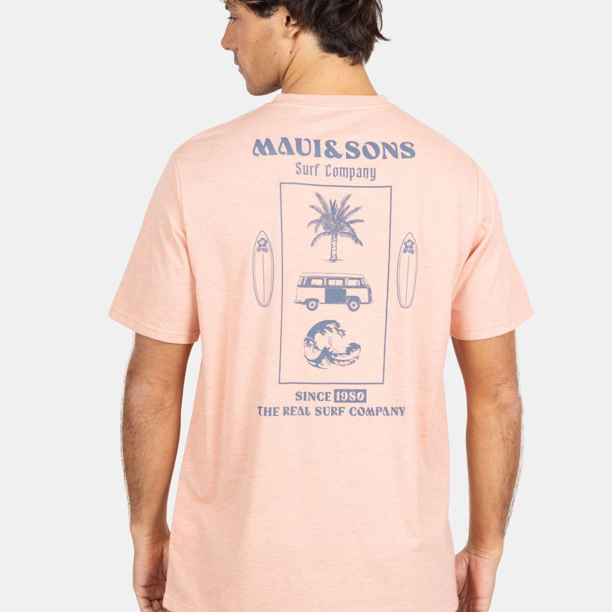 MAUI AND SONS - Polera MC Mel Graphic Naranja Hombre Maui And Sons