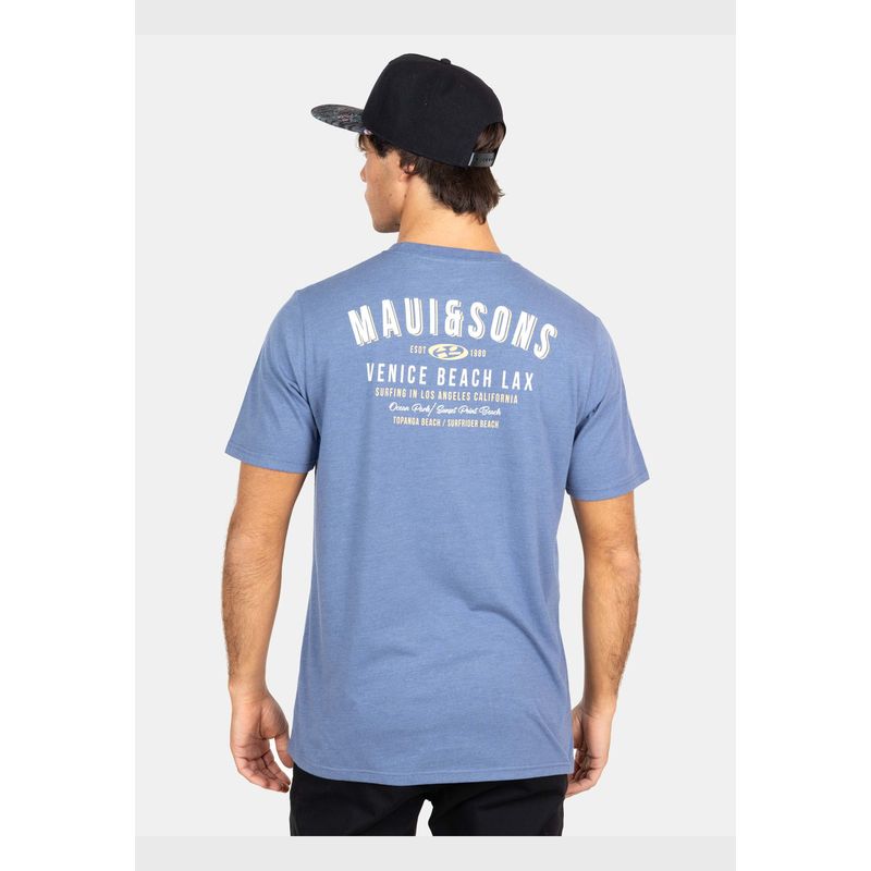 MAUI AND SONS - Polera MC Venice Morado Hombre Maui And Sons