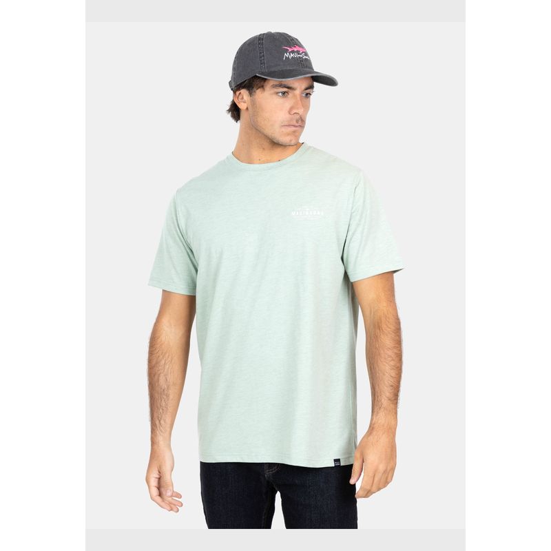MAUI AND SONS - Polera MC Mel Global Verde Hombre Maui And Sons