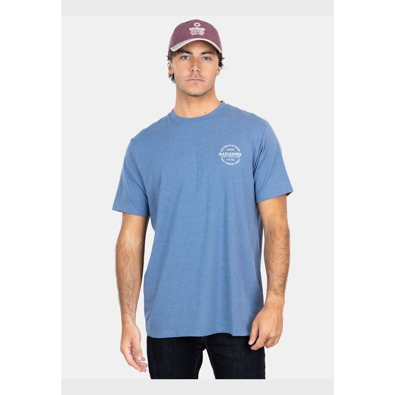 MAUI AND SONS - Polera MC Mel Branded Celeste Hombre Maui And Sons
