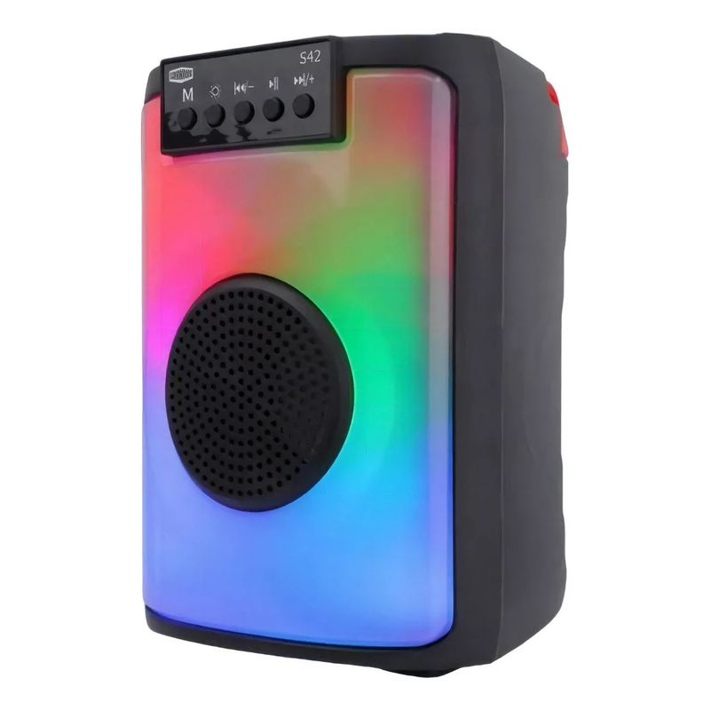 GENERICO - Parlante Inalámbrico Rgb RL-321 Con Bluetooh Color Negro