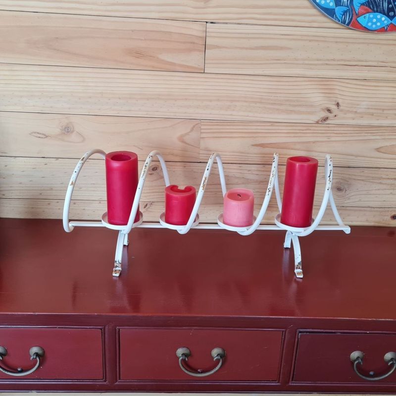 GENERICO - Portavelas de Metal Estilo Vintage