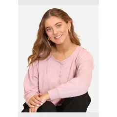 MAUI AND SONS - Polera ML Good Life Rosado Mujer