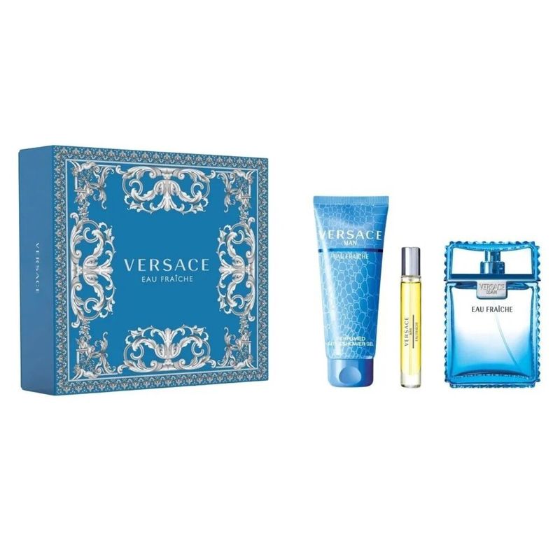 VERSACE - VERSACE EAU FRAICHE MEN EDT 100ML+10ML+SG