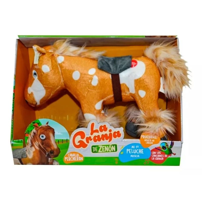GENERICO - Peluche Caballo Percheron Granja De Zenon Musical Original