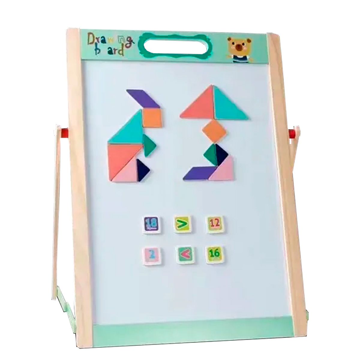 GENERICO - Pizarra Magnética tangrama Juguete Didáctico Niños