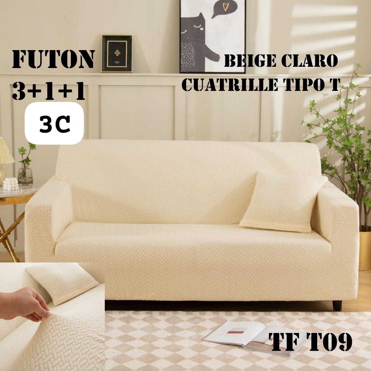 GENERICO - Pack Fundas de Sillon 311 TEXTURIZADO
