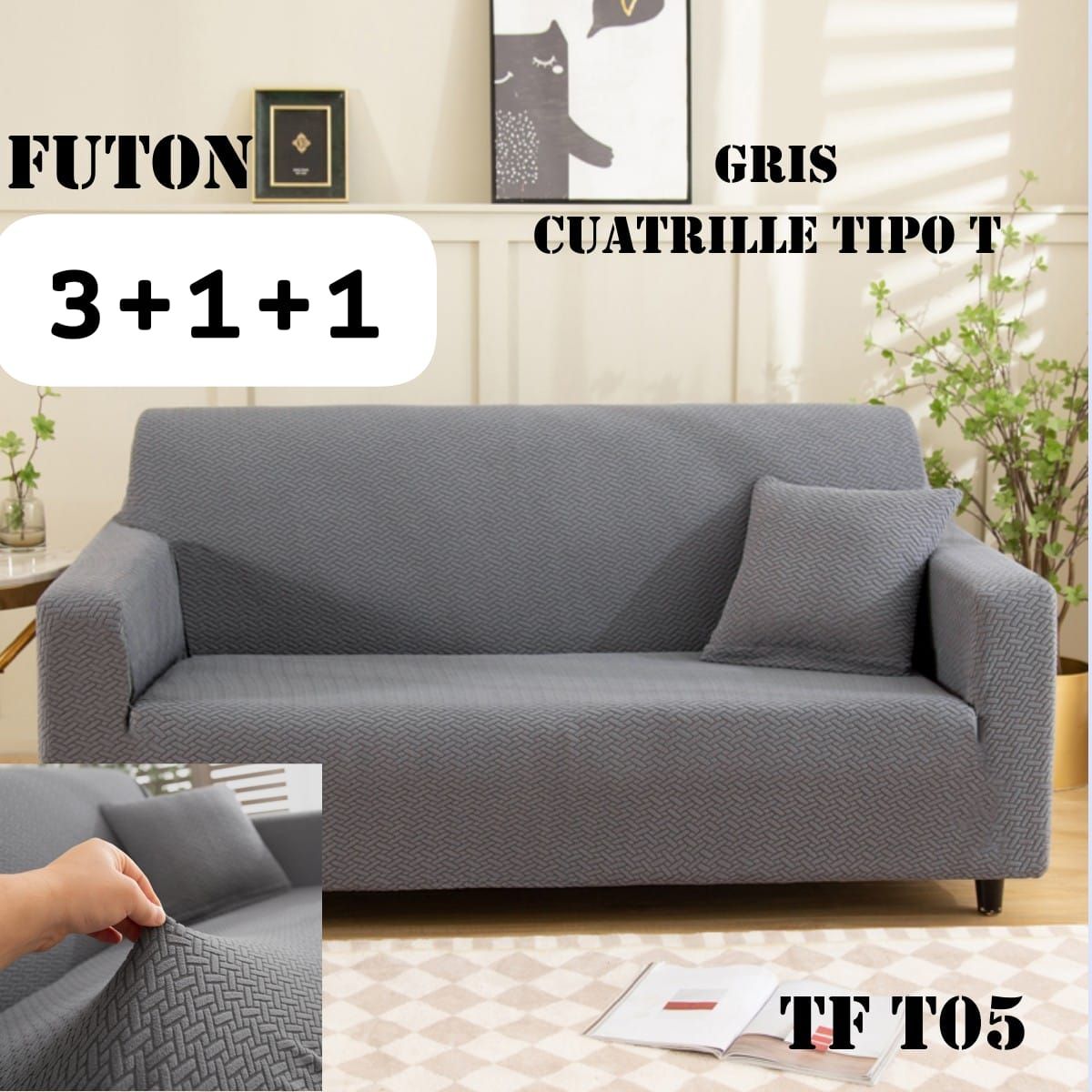 GENERICO - Pack Fundas de Sillon 311 TEXTURIZADO