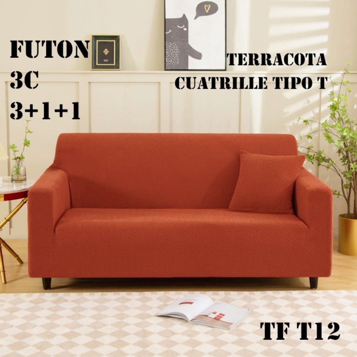 GENERICO - Pack Fundas de Sillon 311 TEXTURIZADO