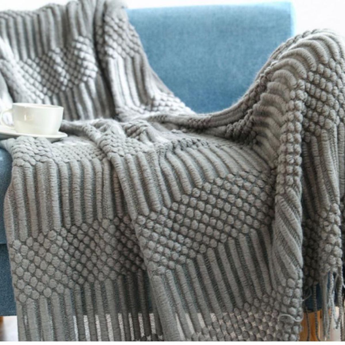 GENERICO - Mantas de sillón tejidas