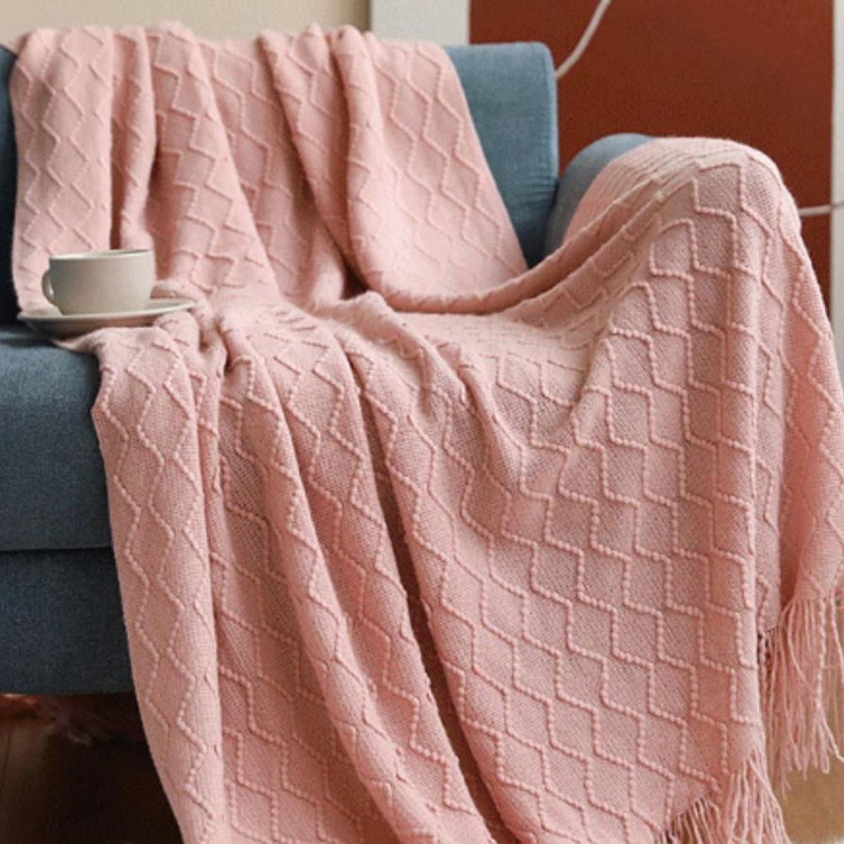 GENERICO - Mantas de sillón tejidas