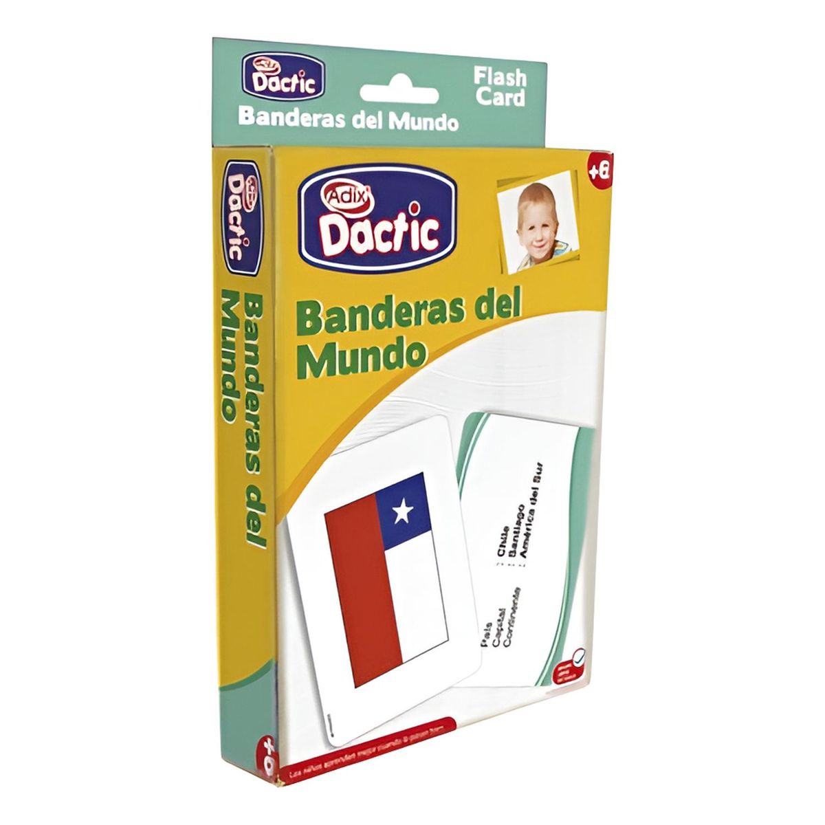 DACTIC - Láminas Didácticas, Flash Card Banderas Del Mundo. Dactic