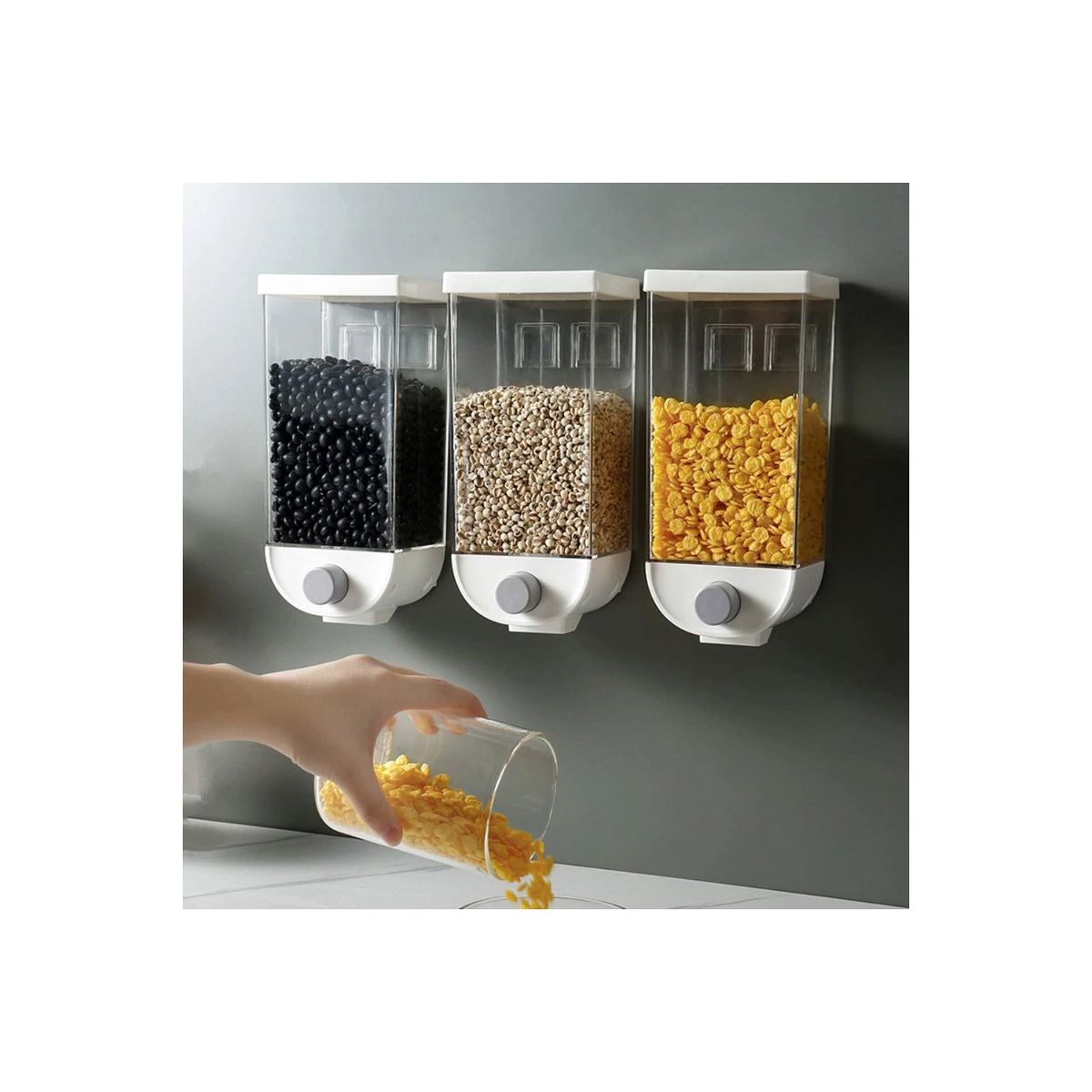 GENERICO - Dispensador De Cereal Y Semillas De Pared - SC