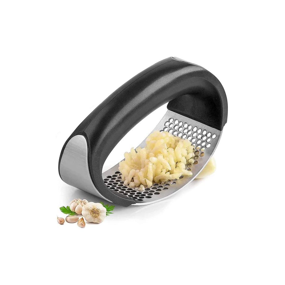DOMA - Moledor Triturador De Ajo Manual Acero Inoxidable - SC