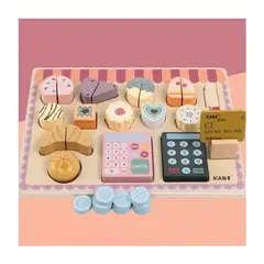JUGUETON - Juego Madera Encaje Set Pastelería Montessori